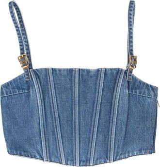 Cult Gaia Canotta Lauren denim - Blu