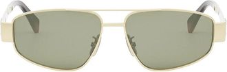 Celine Sunglasses Cl40281 U 30 N Gold/Green Unisex