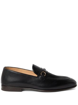 Brunello Cucinelli Leren loafers - Zwart