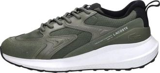 Lacoste L003 Evo Sneakers Laag - Heren - Sneakers - Groen - 42 EU - Polyester - Schoenen