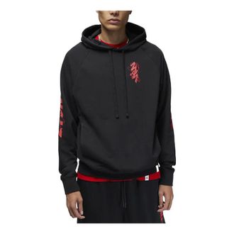 Nike Jordan Air Jordan Hooded Pullover Long Sleeves Hoodie Mens Black DV5626-010