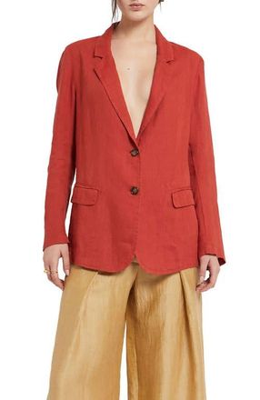 ottod'Ame Linen Jacket in Red at Nordstrom, Size 40 It
