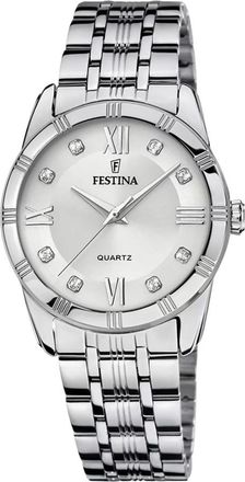 Festina Rond Quartz Horloge - Dames - Horloges - Grijs - ONE Size - Accessoires