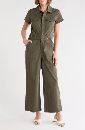 Good American Fit For Success Palazzo Jumpsuit in Fatigue001 at Nordstrom Rack, Size X-Small