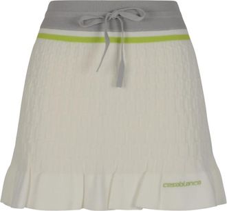 Casablanca Tennis Mini Rok - Dames - Korte rokken - Wit - M - Rokken