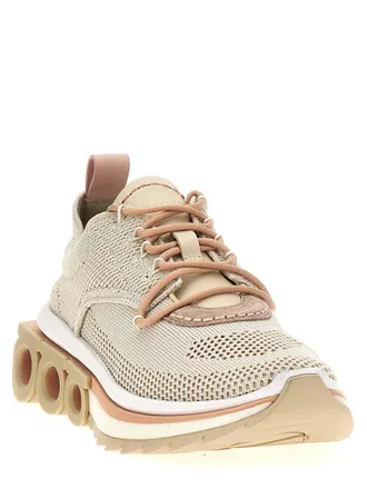 Ferragamo Nima Sneakers - Cream