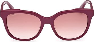 Max Mara Pink MM0068 Acetate Geometric Sunglasses