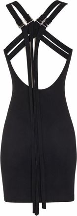 The Attico Viscose Blend Mini Dress - Black