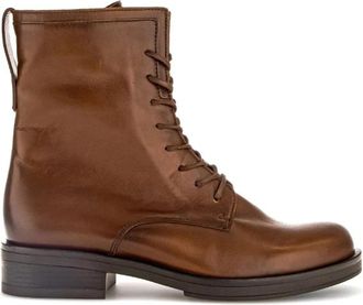Gabor Leren veterlaarsjes - Dames - Veterlaarzen - Bruin - 36 EU - Leer - Schoenen