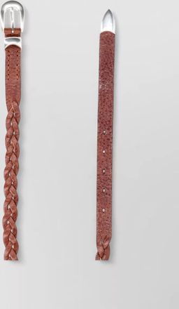 Our Legacy adjustable length braided belt slim profile
