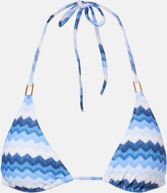 Melissa Odabash Cancun chevron bikini top
