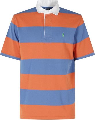 Polo Ralph Lauren Short Sleeve Knit Rugby - Heren - Polos - Veelkleurig - L - Katoen - Tops