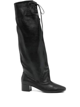 Paloma Wool 40mm Victoria leather knee-high boots - Nero