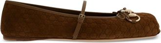 Gucci Ballerina Shoes, female, Brown, 4 1/2 UK, Horsebit Ballet Flat