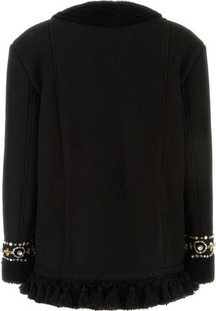Valentino Garavani Pelliccia Coat - Black
