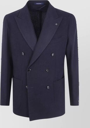 Tagliatore cashmere-blend double-breasted jacket