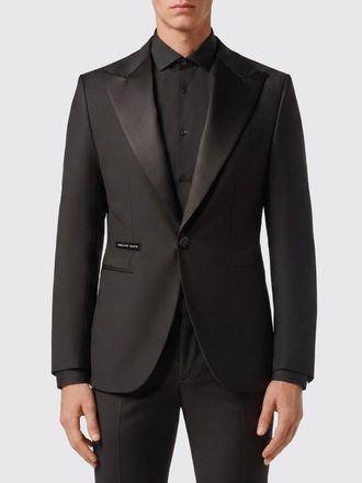 Philipp Plein Blazer a monopetto in misto lana