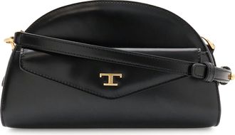 Tod's Black Leather Clutch Bag Pochette Pouch Shoulder Bag (Pre-Owned)
