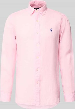 Polo Ralph Lauren Regular Fit Freizeithemd aus reinem Leinen in Rosa, Gr&ouml;&szlig;e XXL
