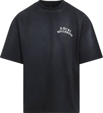 Amiri Mens Hollywood Oversized Tee - Black Cotton - Size X-Large