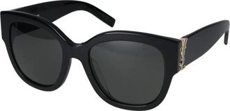 Saint Laurent SLM 95 Zonnebril - Dames - Zonnebrillen - Zwart - 56 MM - Accessoires