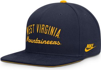 Nike West Virginia Legacy Pro Nike Mens Dri-FIT College Adjustable Hat in Blue | NC1219MCWVV-38H