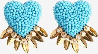 Deepa Gurnani Ohrringe mit Perlen und Strass Danika