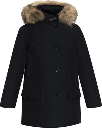 Woolrich Hooded Down Jacket - Dames - Winterjassen - Blauw - L - Jassen