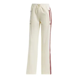 adidas (WMNS) adidas x Sporty & Rich Track Pants Beige IB2155