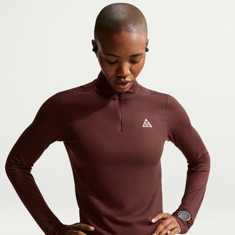 Nike Womens Nike ACG Dri-FIT 1/2-Zip Trail Running Top in Purple | IO9647-658
