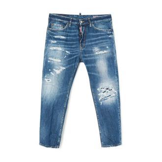 Dsquared2 Slim Fit Jeans, male, Blue, L, Bro Vintage Wash Jeans