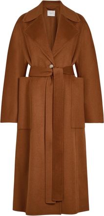Joseph Spencer Belted Wool and Cashmere-blend Trench Coat - Rust - 44 (UK16 / XL)