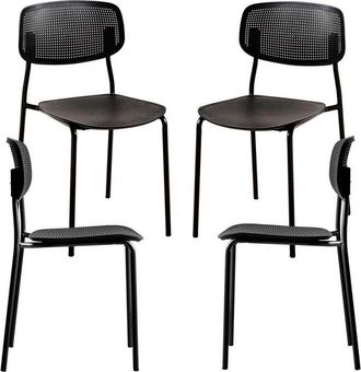 Regalos Miguel Packs Sillas Comedor - Pack 4 Sillas Piki - Negro