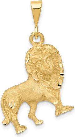 Diamond2Deal 14k Yellow Gold Lion Charm