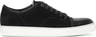 Lanvin Calf Leather and Suede Sneakers - Black