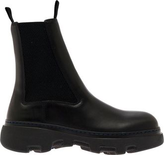 Burberry Black Slip-On Chelsea Boots