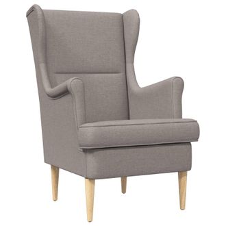 vidaXL Sill&oacute;n Taup&eacute; Tela Vidaxl