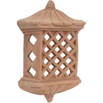Biscottini International Biscottini - Farol De Pared De Terracota 100% Made In Italy Para Jard&iacute;n, Exterior E Interior