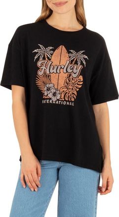 Hurley Arise Graphic Boyfriend T-Shirt in Black at Nordstrom, Size X-Large