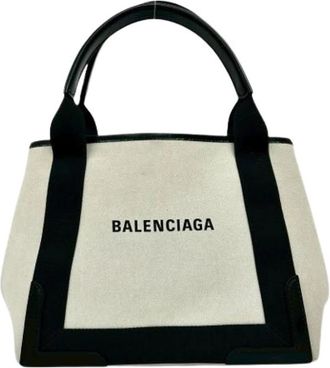 Balenciaga Pre-owned Canvas Tote Bag - Dames - Vintage Shopper - Beige - ONE Size - Vintage