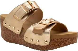 Volatile Womens Gertrude Sandals In Gold