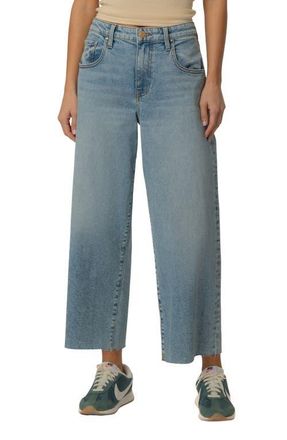 Kut from the Kloth Gwen Raw Hem High Waist Crop Slouchy Wide Leg Jeans in Well at Nordstrom, Size 18P