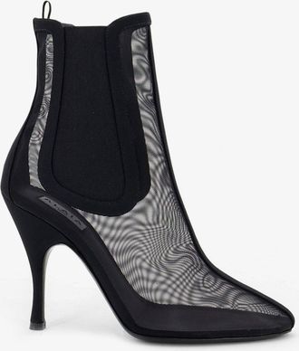 Alaia Stivaletti Chelsea in mesh - ALAIA - gender_Woman