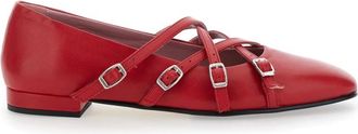 Carel Dames, Schoenen, Rood, Maat: 37 EU Leer