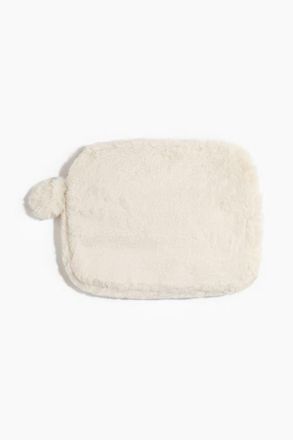 H&M Fluffy Laptop Case in Light Beige at Nordstrom