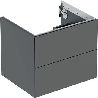 Keramag Geberit One Mueble Bajo Lavabo, 2 Cajones, 59.2x50.4x47cm