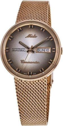 Mido Commander 1959 Special Edition Silver Dial Rose Gold Steel Mens Watch M8429.3.23.11