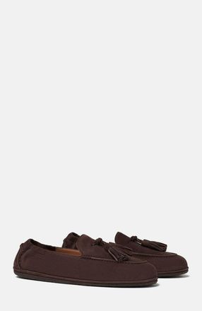 Scarosso Anais Loafers in Brown - Suede at Nordstrom, Size 37.5