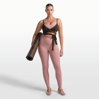 Nike Womens SKIMS Matte High-Waisted 29 Leggings in Pink | BOLEG7139W-HIM