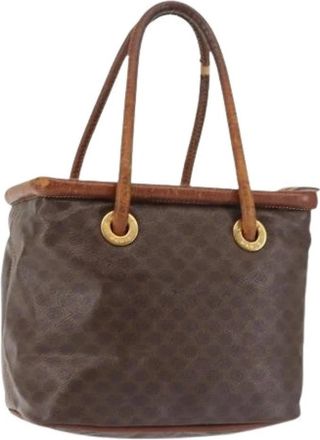 Celine Pre-owned Vintage Canvas Handtas - Dames - Vintage Handtas - Bruin - ONE Size - Vintage